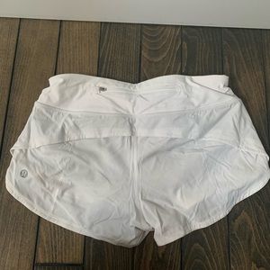 White Lulu shorts